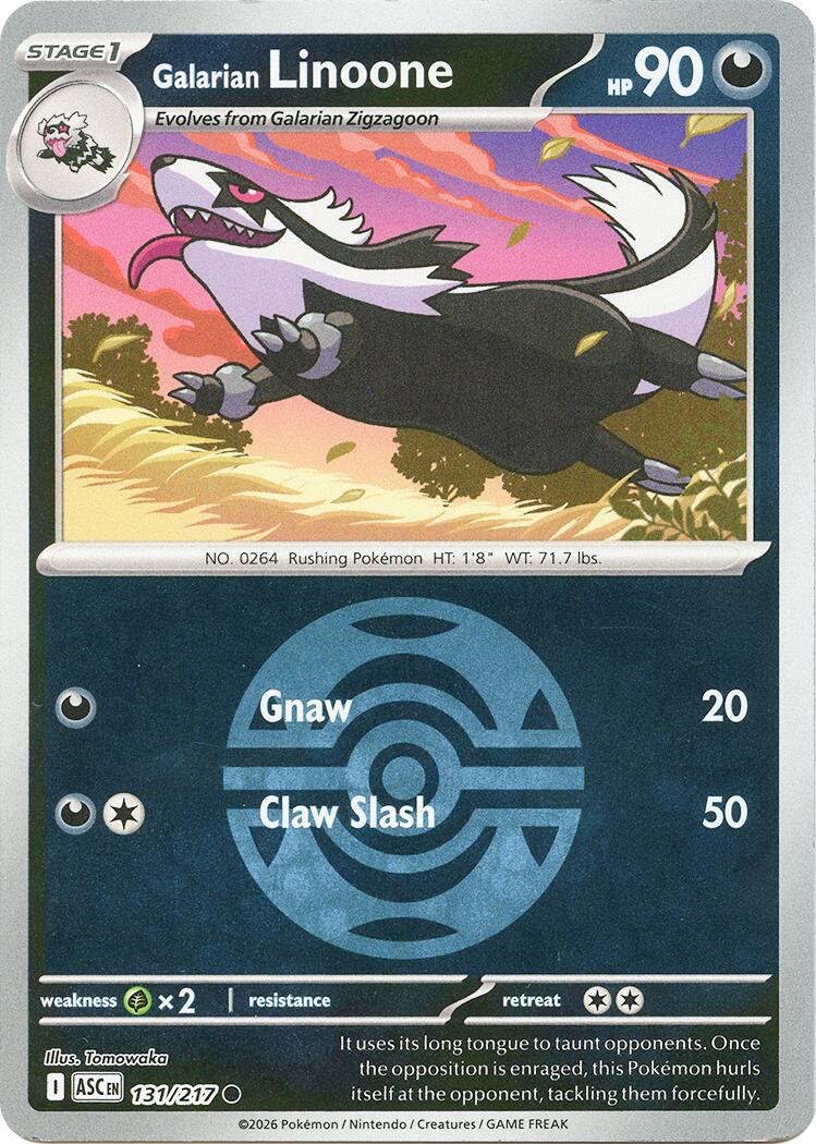 Galarian Linoone (131/217) (Dusk Ball) [Mega Evolution: Ascended Heroes] | Exor Games Dartmouth