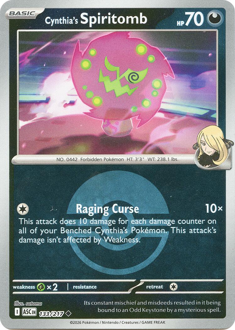Cynthia's Spiritomb (133/217) (Poke Ball) [Mega Evolution: Ascended Heroes] | Exor Games Dartmouth