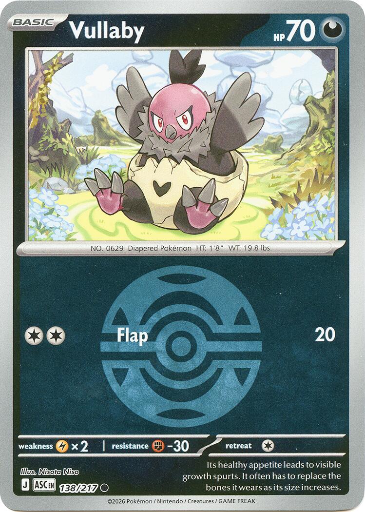 Vullaby (138/217) (Dusk Ball) [Mega Evolution: Ascended Heroes] | Exor Games Dartmouth