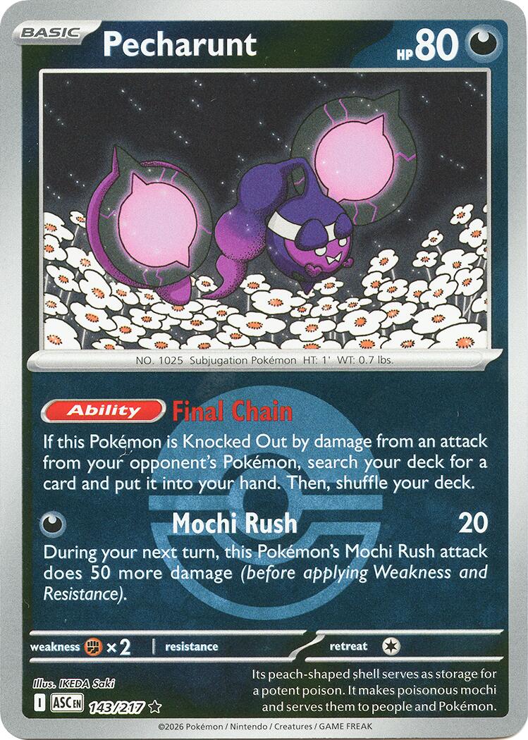 Pecharunt (143/217) (Poke Ball) [Mega Evolution: Ascended Heroes] | Exor Games Dartmouth