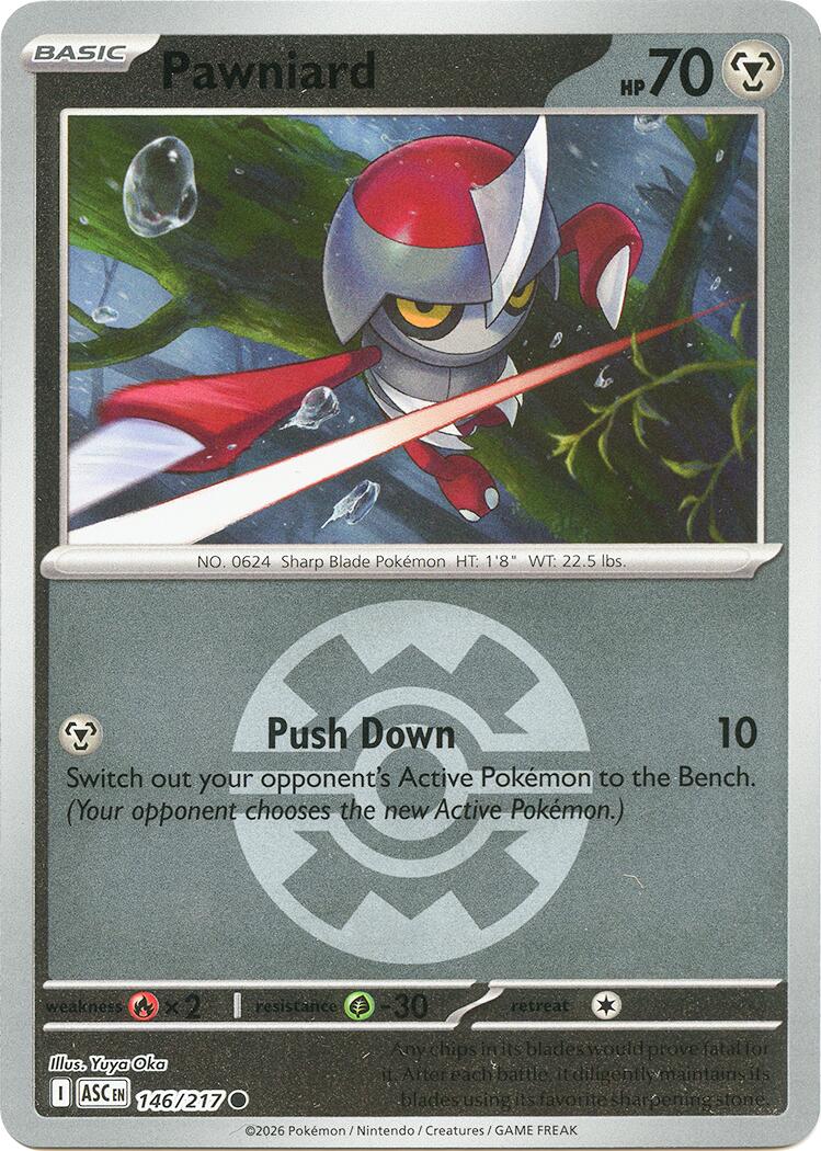 Pawniard (146/217) (Quick Ball) [Mega Evolution: Ascended Heroes] | Exor Games Dartmouth