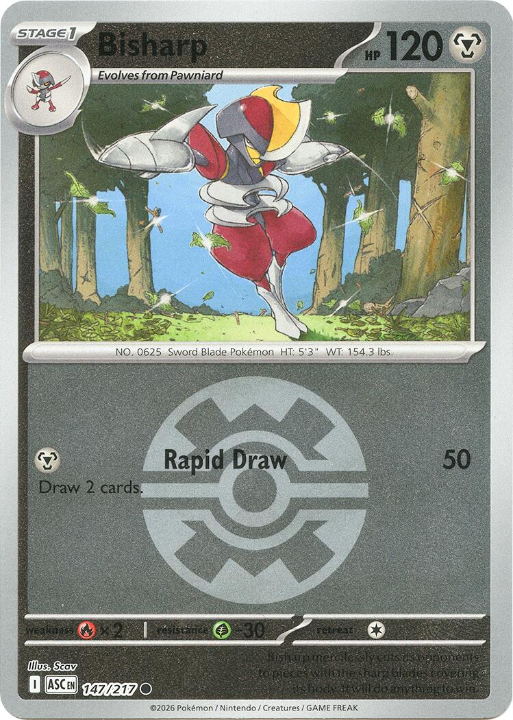 Bisharp (147/217) (Quick Ball) [Mega Evolution: Ascended Heroes] | Exor Games Dartmouth