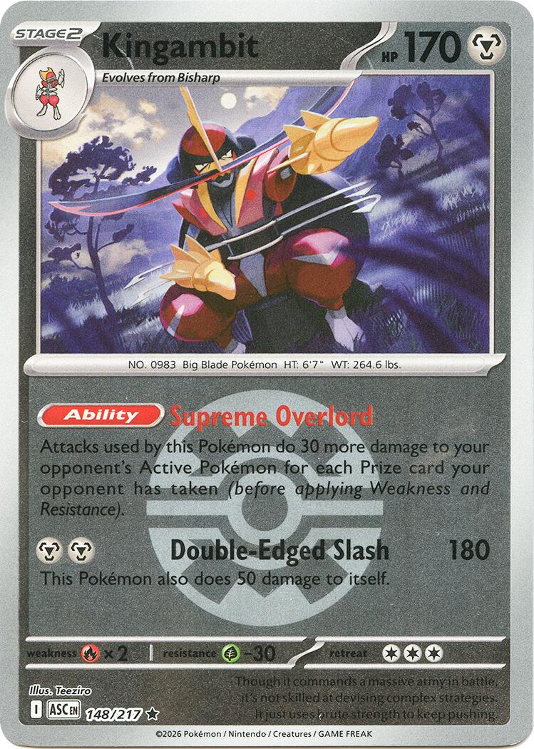 Kingambit (148/217) (Quick Ball) [Mega Evolution: Ascended Heroes] | Exor Games Dartmouth