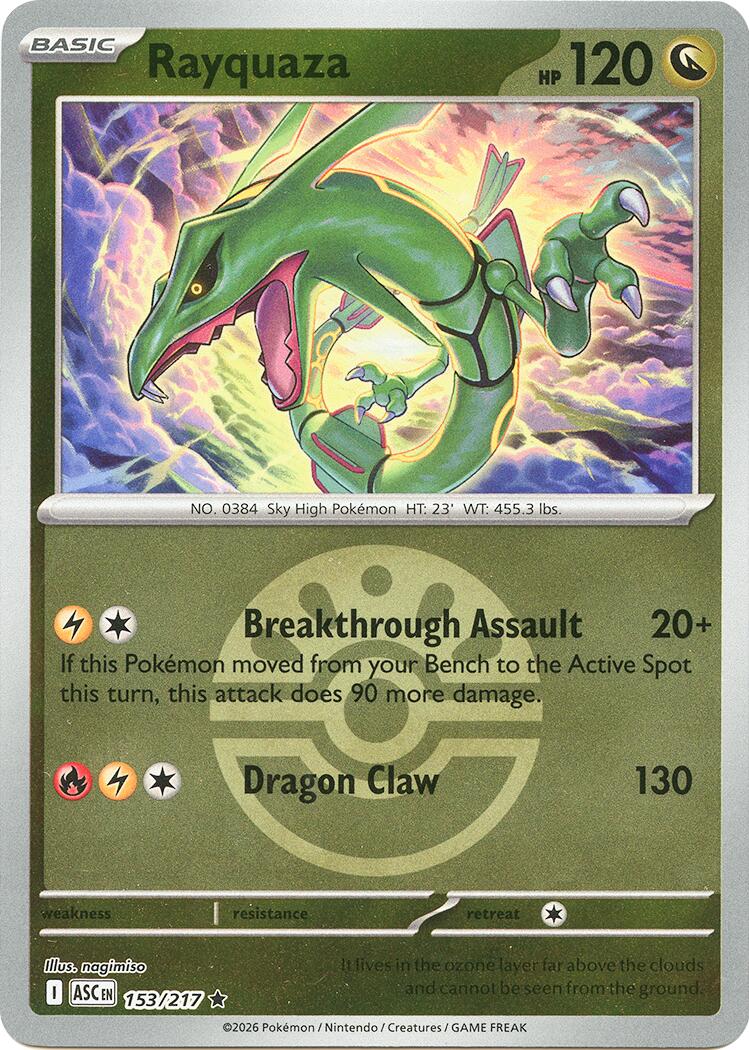 Rayquaza (153/217) (Friend Ball) [Mega Evolution: Ascended Heroes] | Exor Games Dartmouth