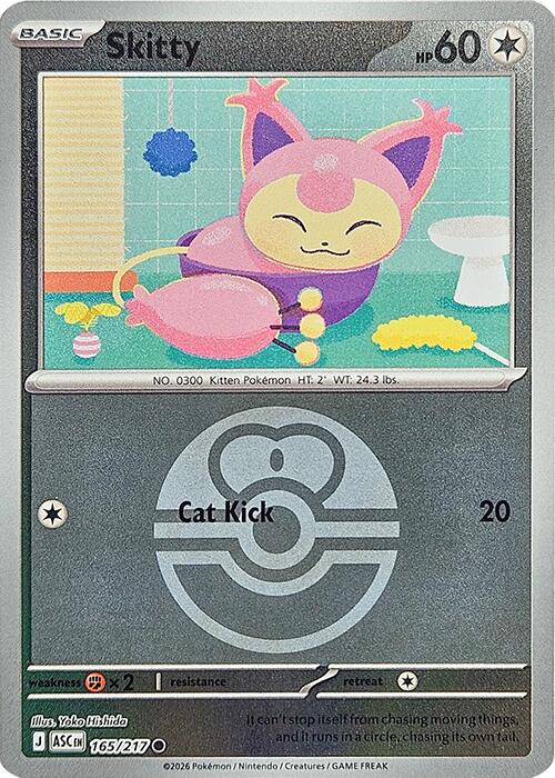 Skitty (165/217) (Love Ball) [Mega Evolution: Ascended Heroes] | Exor Games Dartmouth