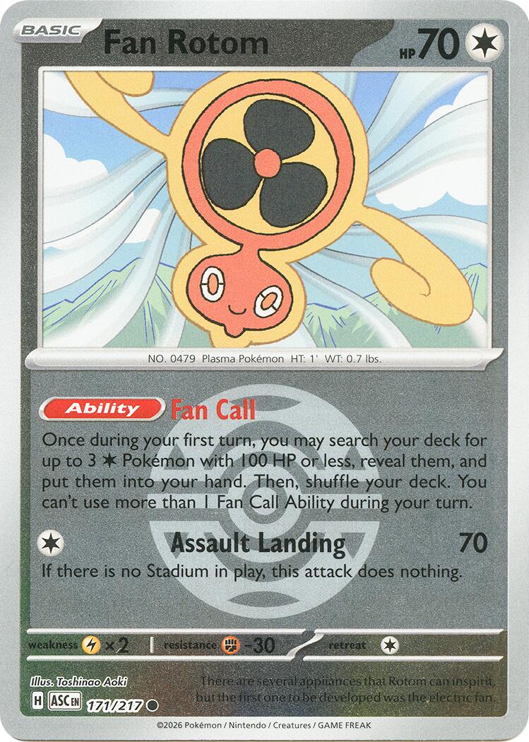 Fan Rotom (171/217) (Dusk Ball) [Mega Evolution: Ascended Heroes] | Exor Games Dartmouth