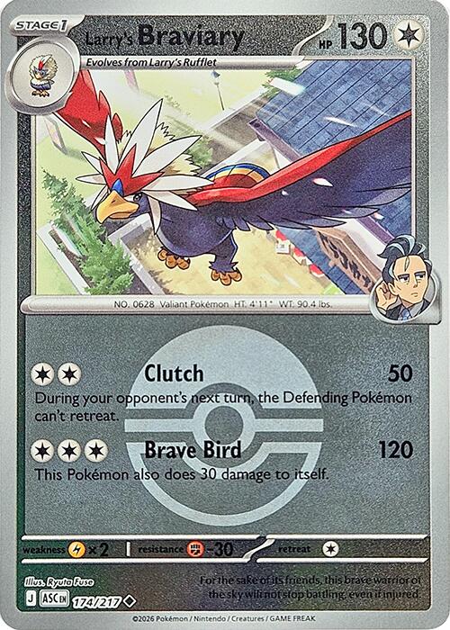 Larry's Braviary (174/217) (Poke Ball) [Mega Evolution: Ascended Heroes] | Exor Games Dartmouth