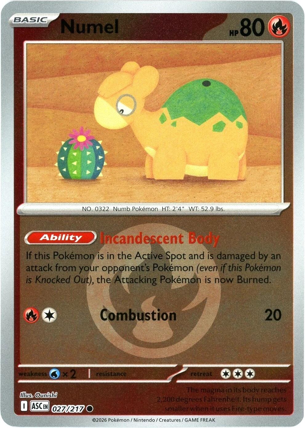 Numel (027/217) (Energy Symbol Pattern) [Mega Evolution: Ascended Heroes] | Exor Games Dartmouth