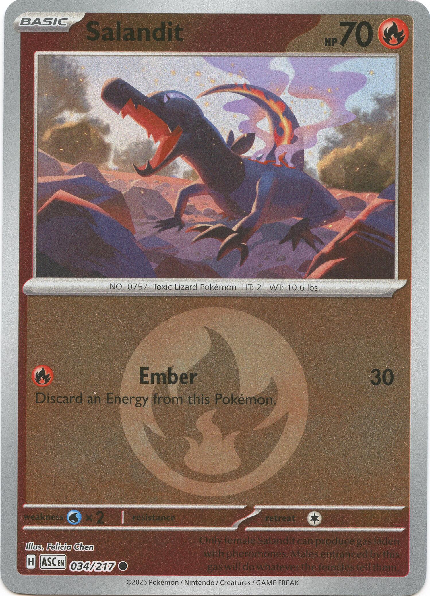 Salandit (034/217) (Energy Symbol Pattern) [Mega Evolution: Ascended Heroes] | Exor Games Dartmouth