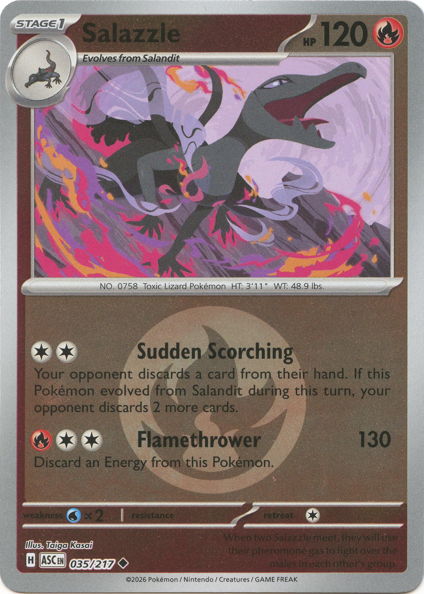 Salazzle (035/217) (Energy Symbol Pattern) [Mega Evolution: Ascended Heroes] | Exor Games Dartmouth