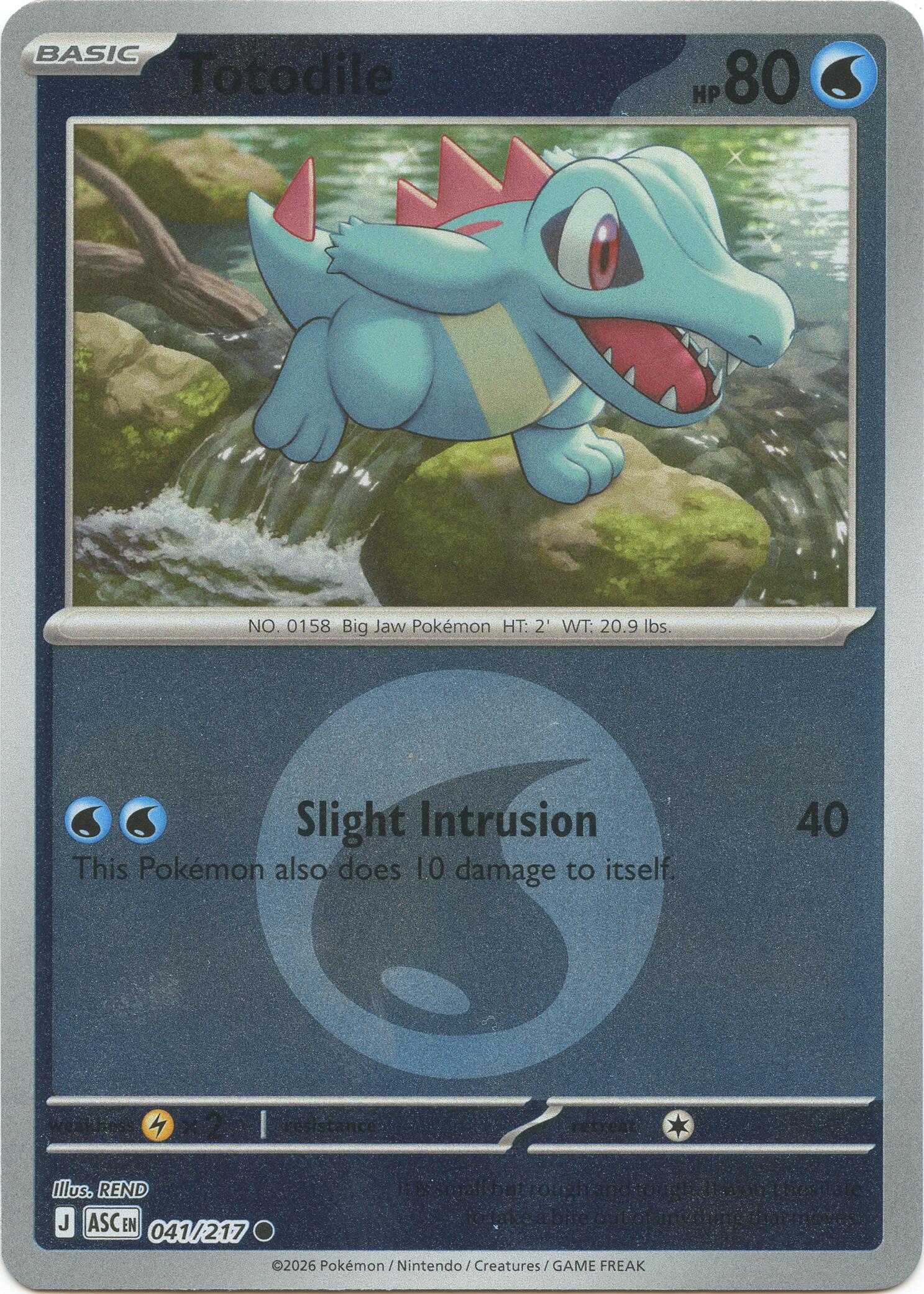 Totodile (041/217) (Energy Symbol Pattern) [Mega Evolution: Ascended Heroes] | Exor Games Dartmouth