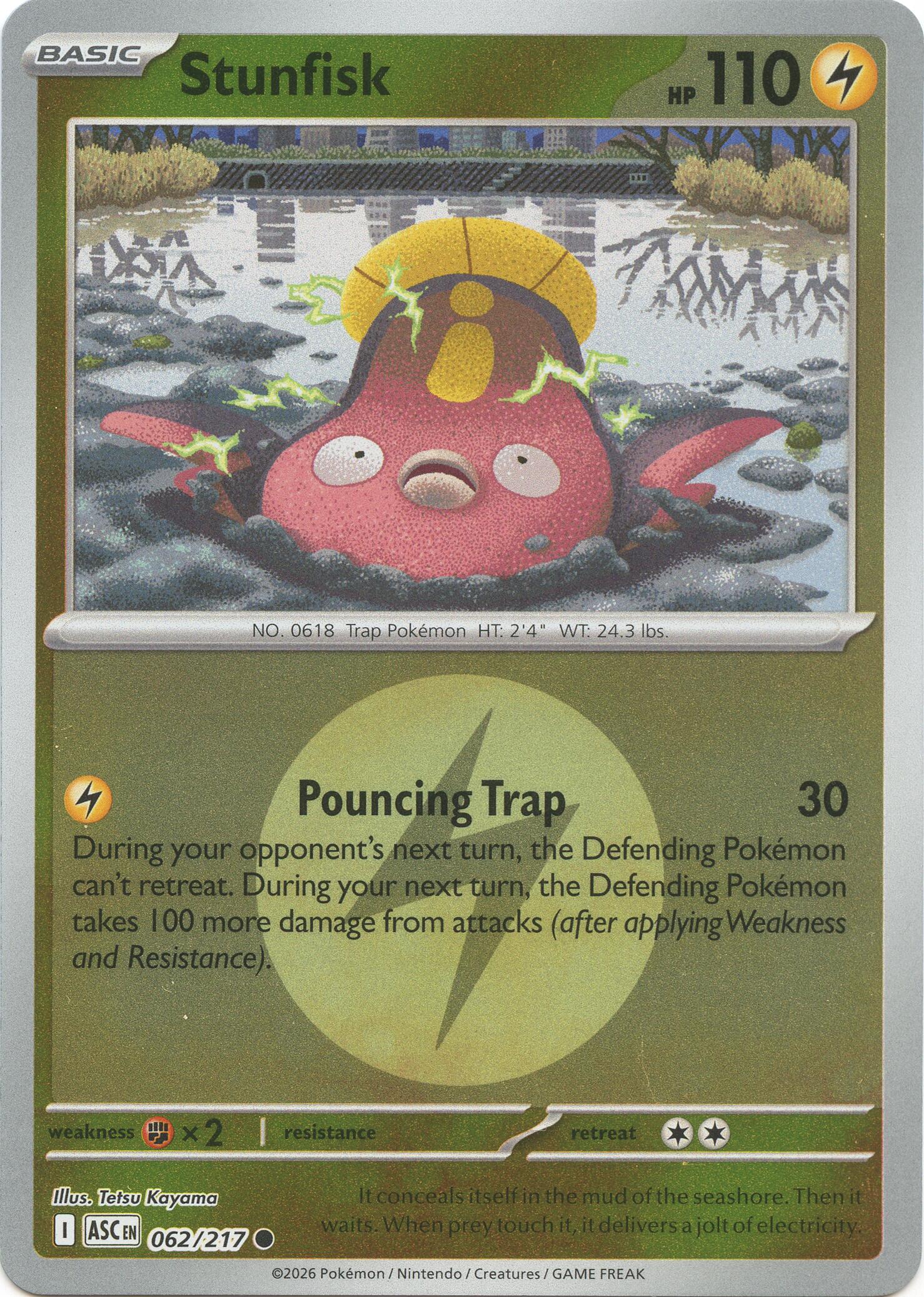 Stunfisk (062/217) (Energy Symbol Pattern) [Mega Evolution: Ascended Heroes] | Exor Games Dartmouth
