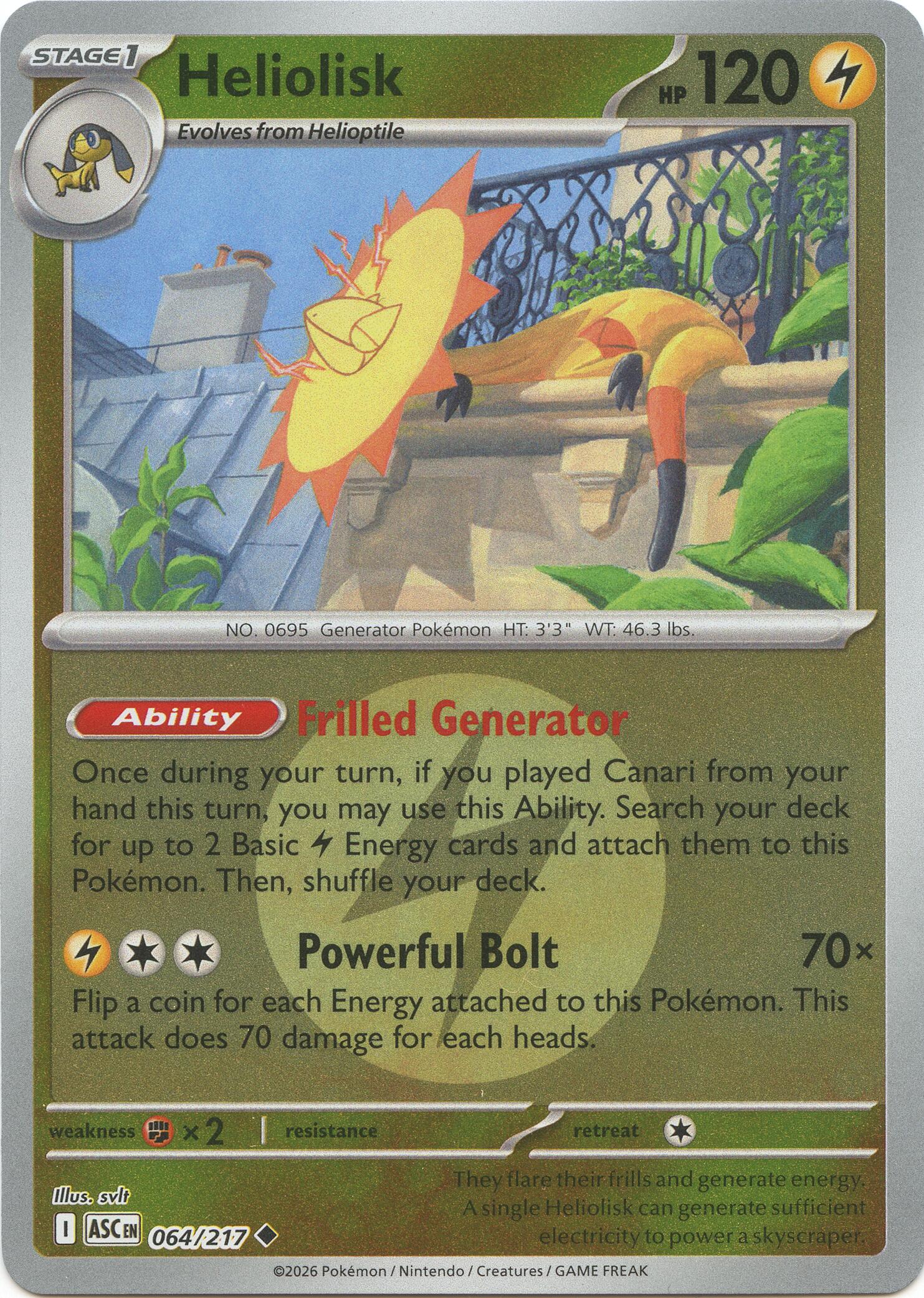 Heliolisk (064/217) (Energy Symbol Pattern) [Mega Evolution: Ascended Heroes] | Exor Games Dartmouth