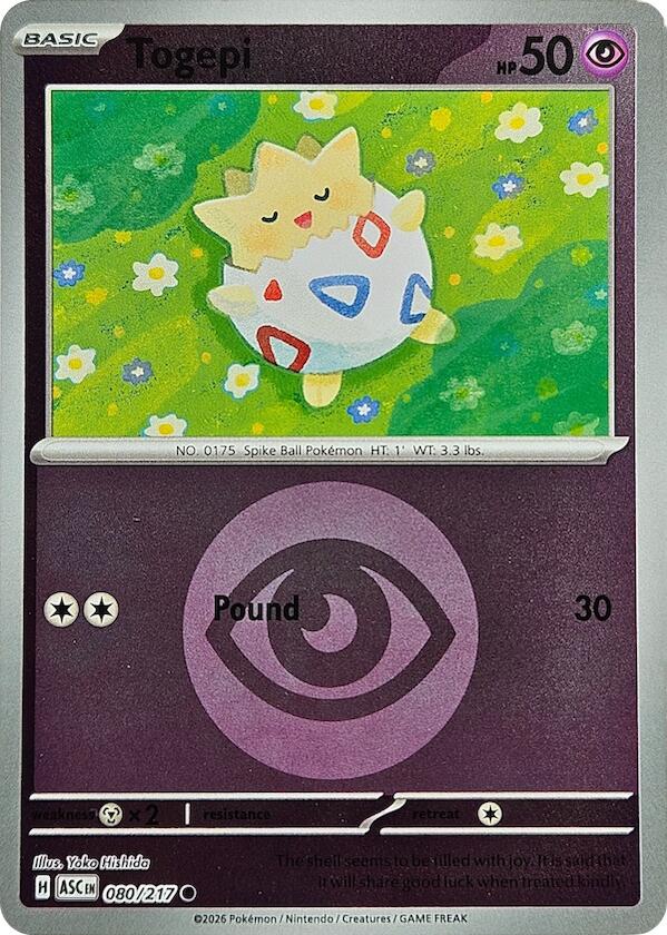 Togepi (080/217) (Energy Symbol Pattern) [Mega Evolution: Ascended Heroes] | Exor Games Dartmouth