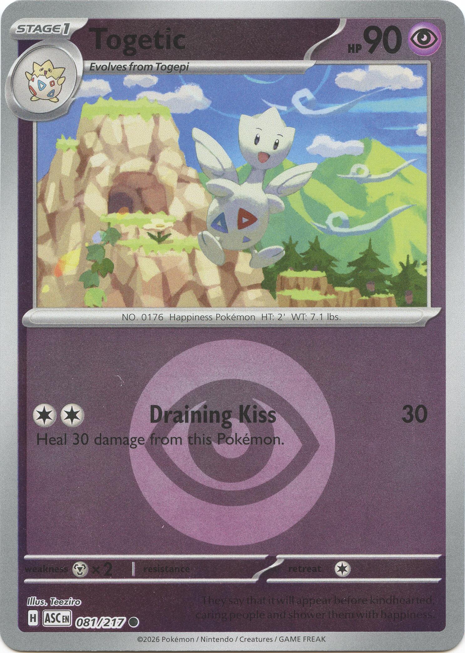 Togetic (081/217) (Energy Symbol Pattern) [Mega Evolution: Ascended Heroes] | Exor Games Dartmouth