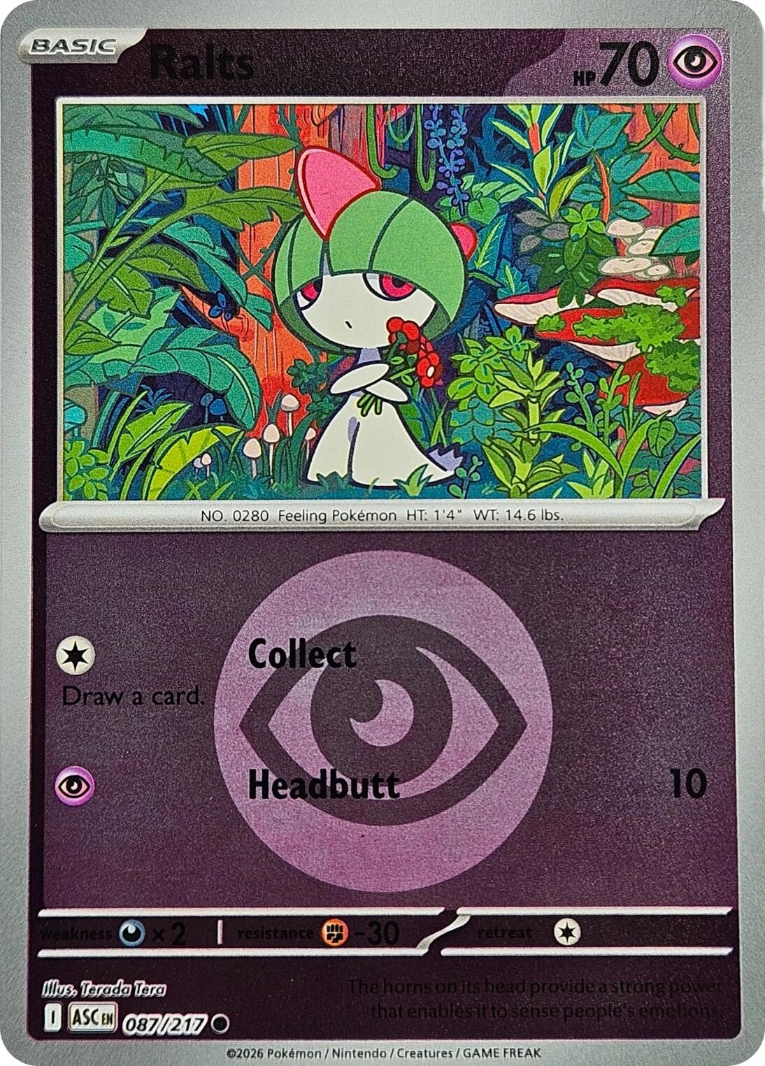 Ralts (087/217) (Energy Symbol Pattern) [Mega Evolution: Ascended Heroes] | Exor Games Dartmouth
