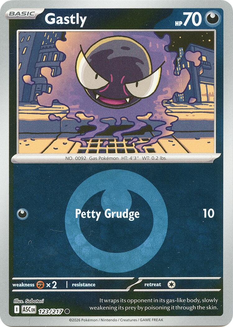Gastly (123/217) (Energy Symbol Pattern) [Mega Evolution: Ascended Heroes] | Exor Games Dartmouth