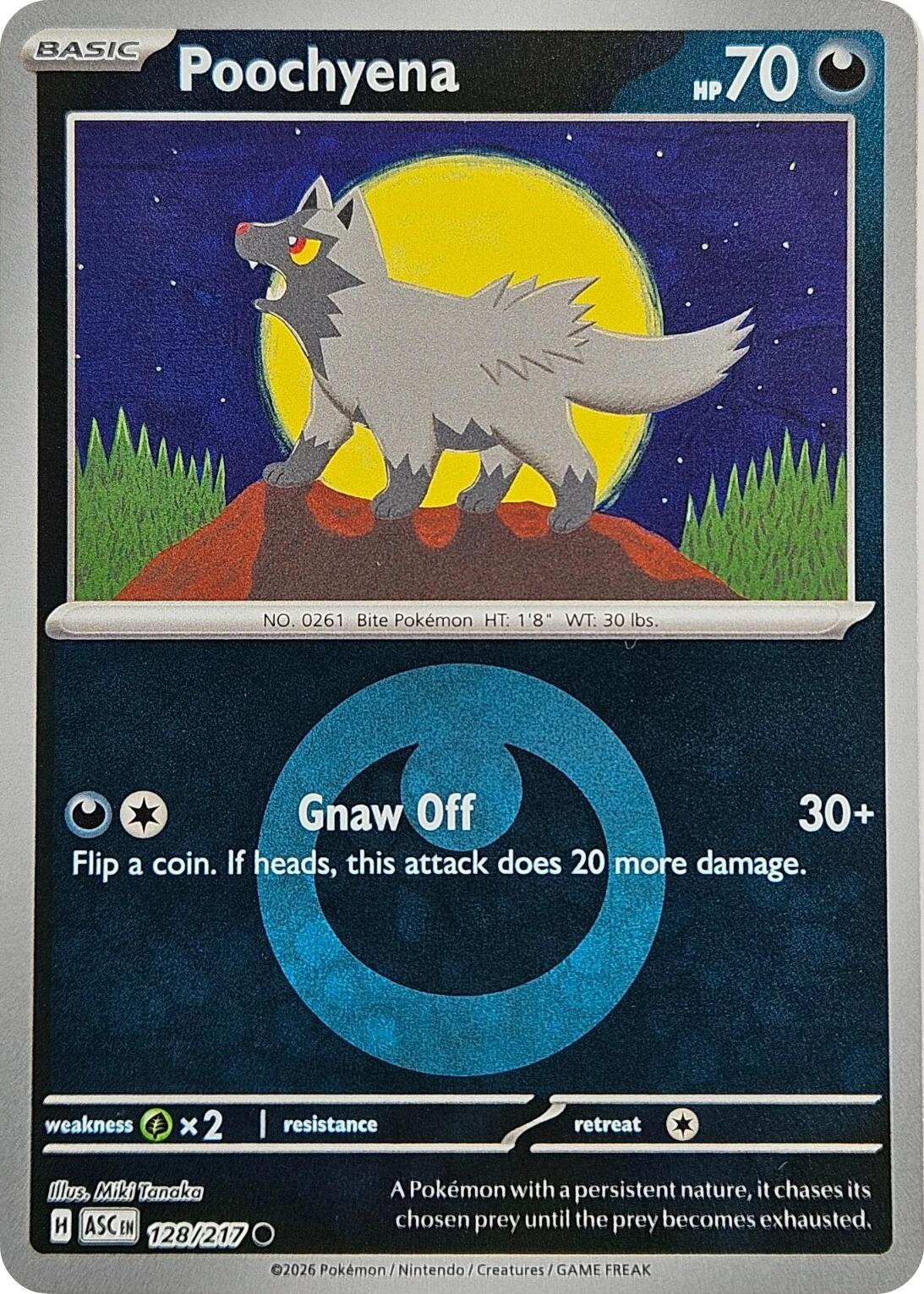 Poochyena (128/217) (Energy Symbol Pattern) [Mega Evolution: Ascended Heroes] | Exor Games Dartmouth
