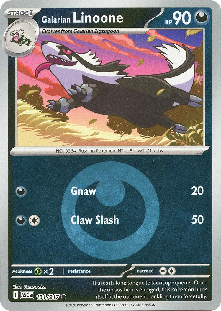 Galarian Linoone (131/217) (Energy Symbol Pattern) [Mega Evolution: Ascended Heroes] | Exor Games Dartmouth