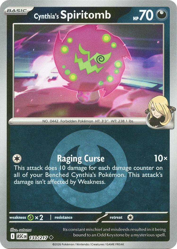 Cynthia's Spiritomb (133/217) (Energy Symbol Pattern) [Mega Evolution: Ascended Heroes] | Exor Games Dartmouth