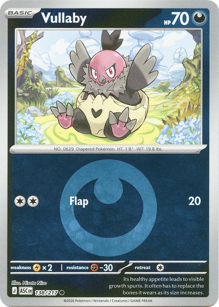 Vullaby (138/217) (Energy Symbol Pattern) [Mega Evolution: Ascended Heroes] | Exor Games Dartmouth