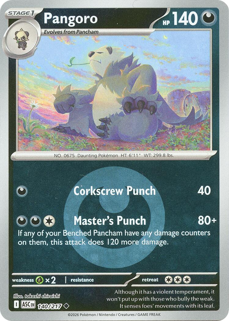 Pangoro (140/217) (Energy Symbol Pattern) [Mega Evolution: Ascended Heroes] | Exor Games Dartmouth