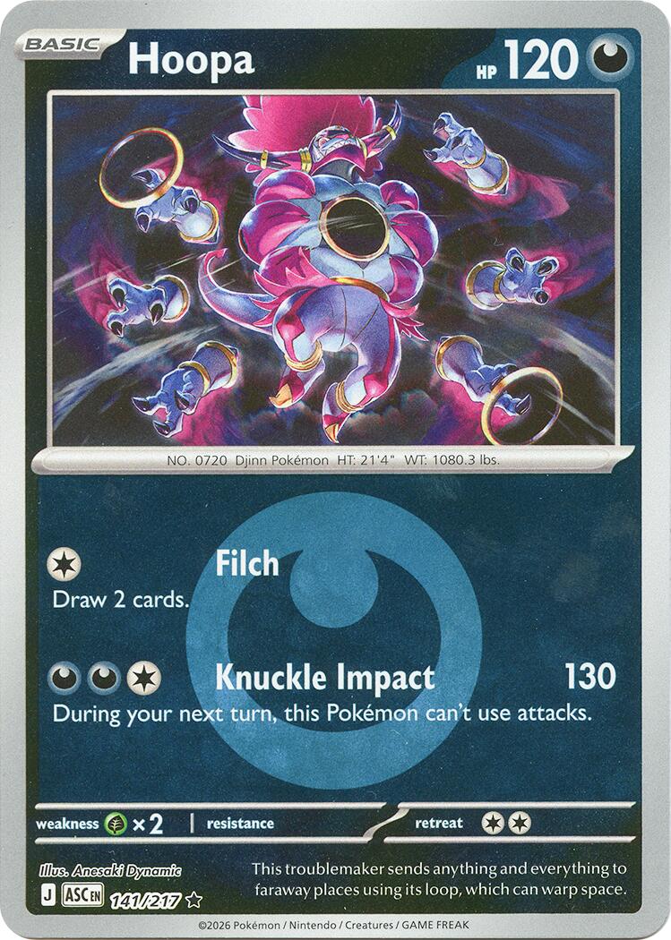 Hoopa (141/217) (Energy Symbol Pattern) [Mega Evolution: Ascended Heroes] | Exor Games Dartmouth