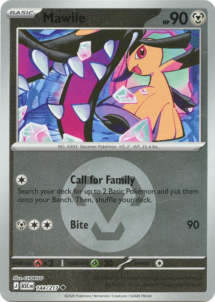 Mawile (144/217) (Energy Symbol Pattern) [Mega Evolution: Ascended Heroes] | Exor Games Dartmouth