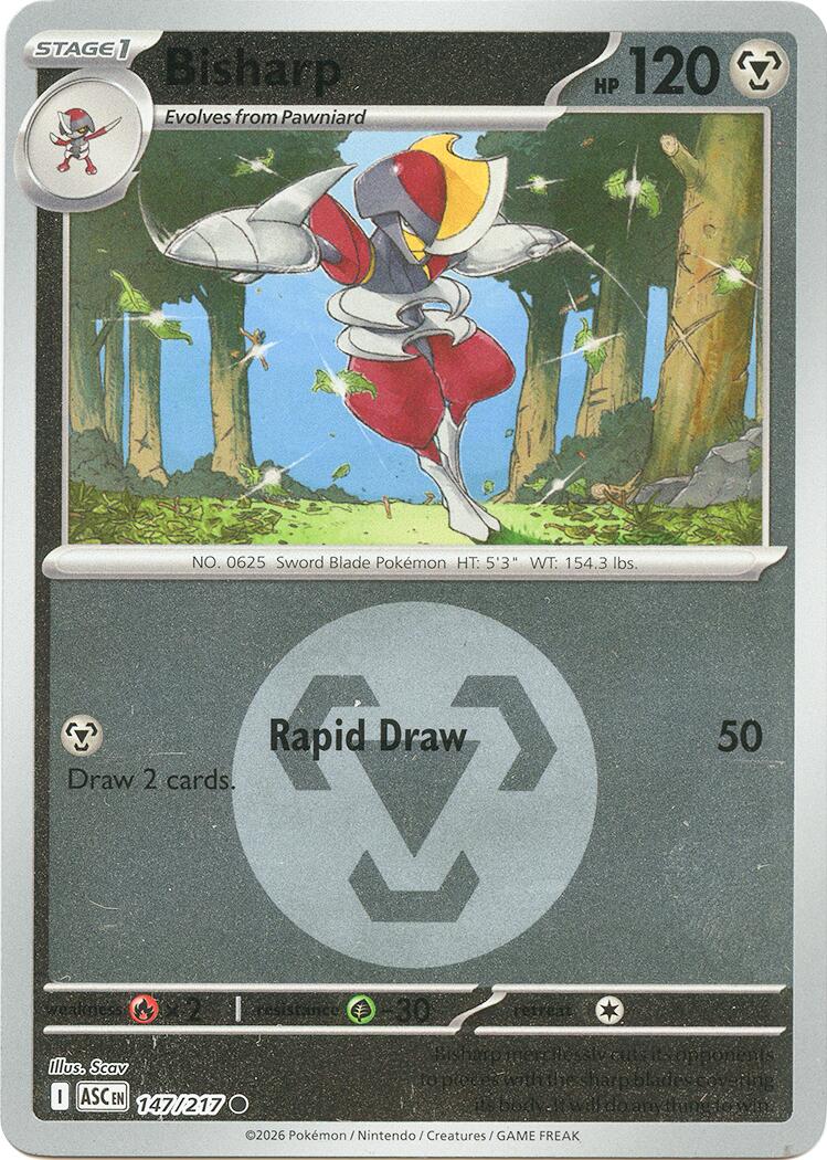 Bisharp (147/217) (Energy Symbol Pattern) [Mega Evolution: Ascended Heroes] | Exor Games Dartmouth