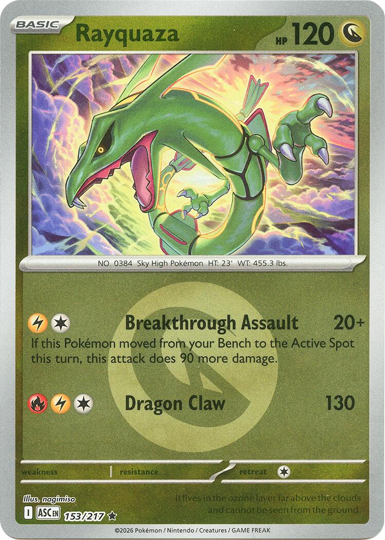 Rayquaza (153/217) (Energy Symbol Pattern) [Mega Evolution: Ascended Heroes] | Exor Games Dartmouth