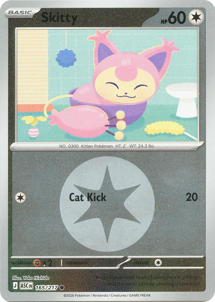 Skitty (165/217) (Energy Symbol Pattern) [Mega Evolution: Ascended Heroes] | Exor Games Dartmouth