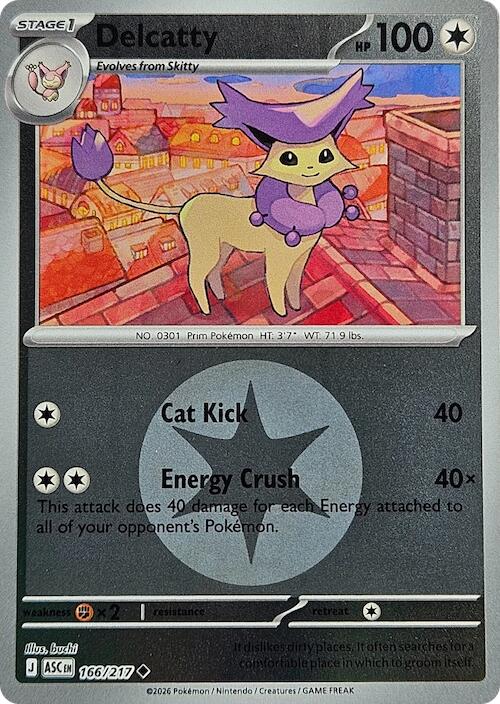 Delcatty (166/217) (Energy Symbol Pattern) [Mega Evolution: Ascended Heroes] | Exor Games Dartmouth