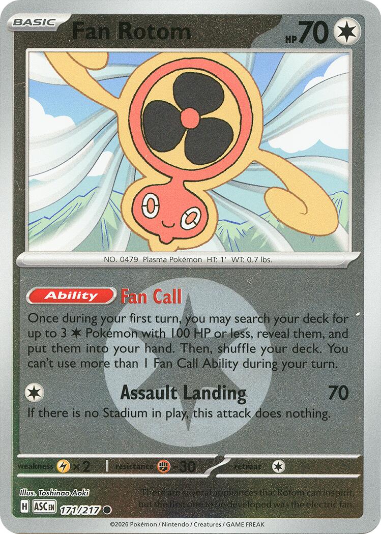 Fan Rotom (171/217) (Energy Symbol Pattern) [Mega Evolution: Ascended Heroes] | Exor Games Dartmouth