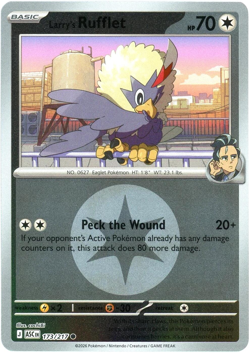 Larry's Rufflet (173/217) (Energy Symbol Pattern) [Mega Evolution: Ascended Heroes] | Exor Games Dartmouth