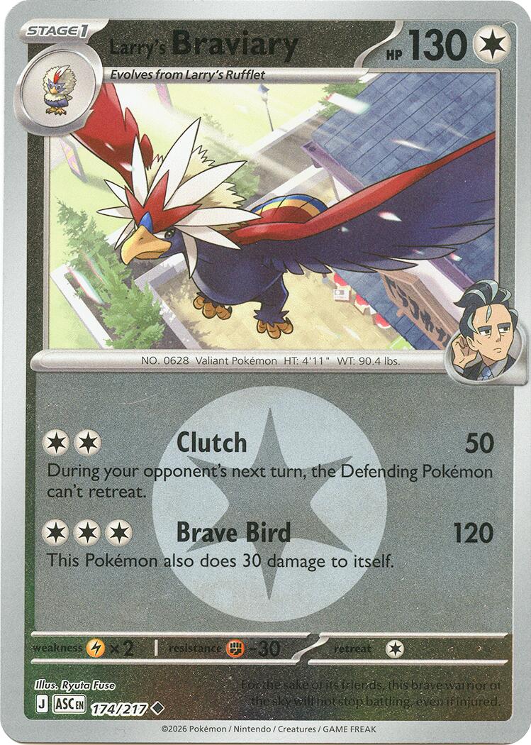 Larry's Braviary (174/217) (Energy Symbol Pattern) [Mega Evolution: Ascended Heroes] | Exor Games Dartmouth
