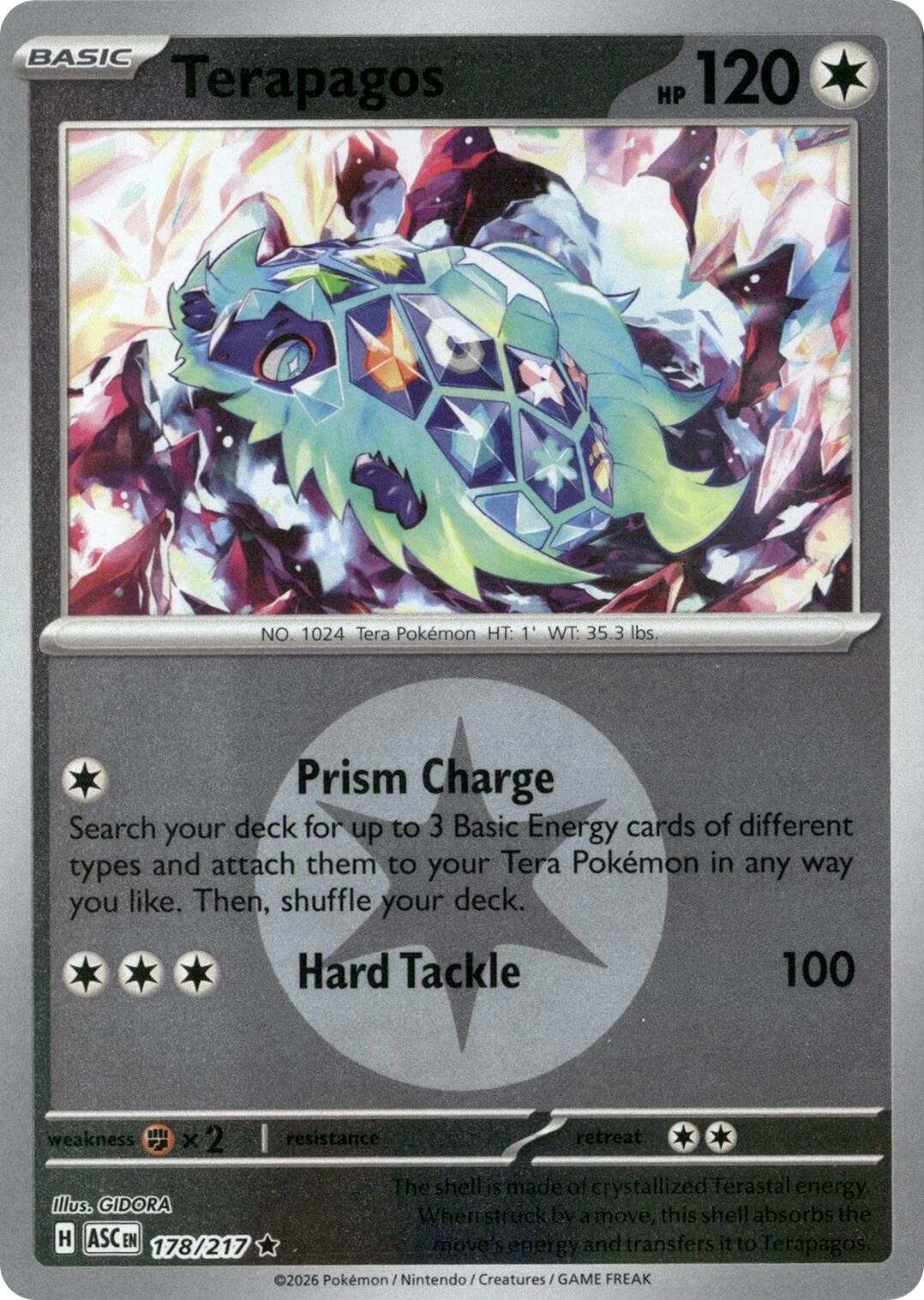 Terapagos (178/217) (Energy Symbol Pattern) [Mega Evolution: Ascended Heroes] | Exor Games Dartmouth