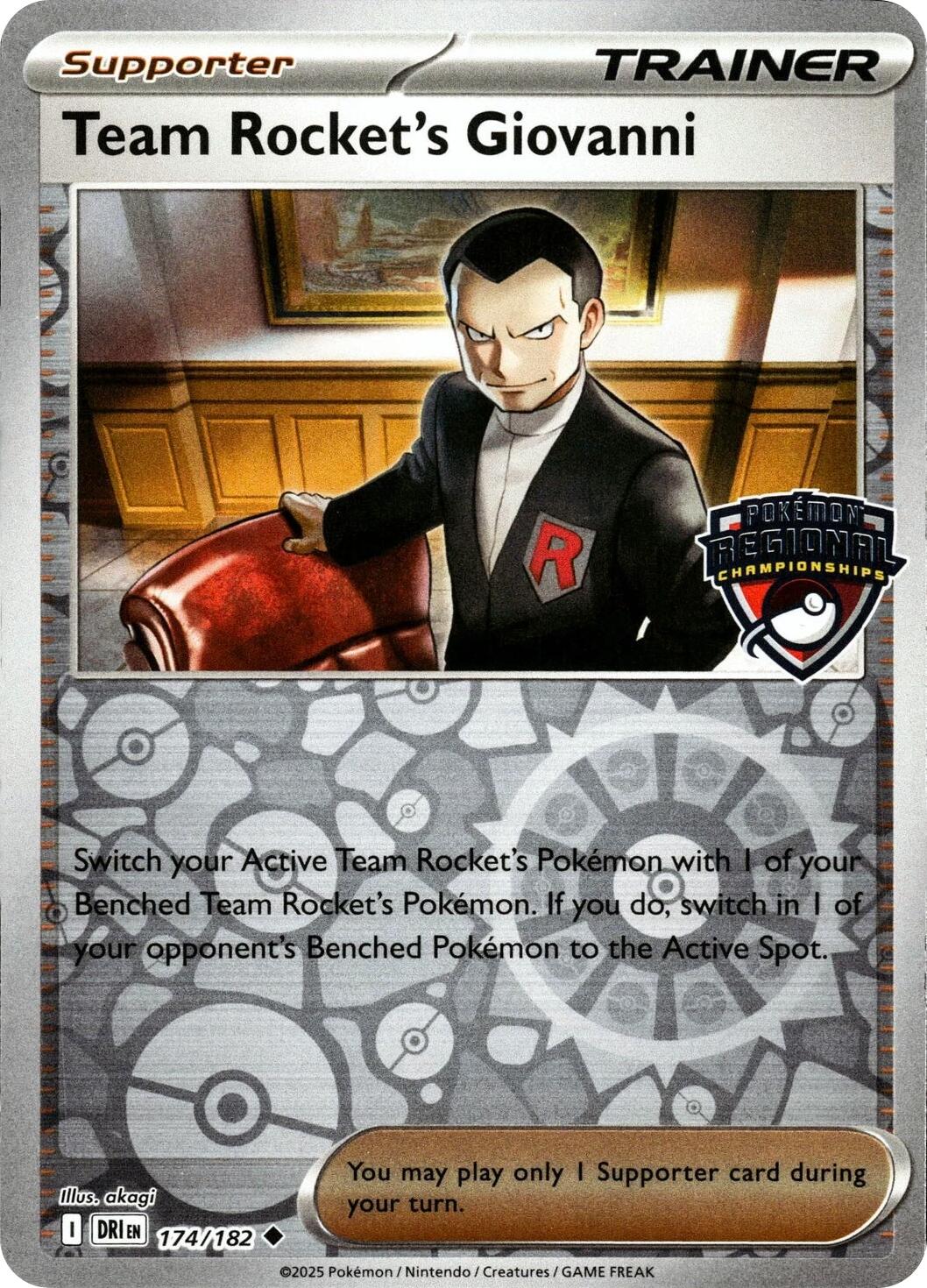 Team Rocket's Giovanni (174/182) [League & Championship Cards] | Exor Games Dartmouth