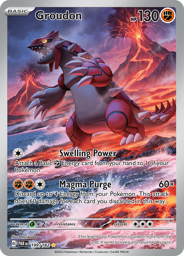 Groudon (199/182) [Scarlet & Violet: Paradox Rift] | Exor Games Dartmouth