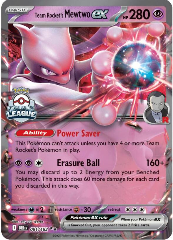Team Rocket's Mewtwo ex (081/182) [League & Championship Cards] | Exor Games Dartmouth