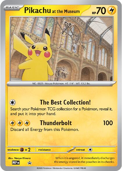 Pikachu at the Museum [Mega Evolution Promo] | Exor Games Dartmouth