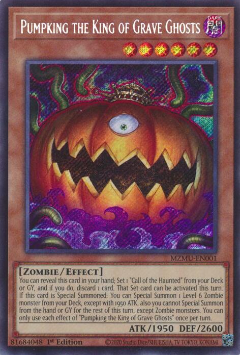 Pumpking the King of Grave Ghosts [MZMU-EN001] Secret Rare | Exor Games Dartmouth