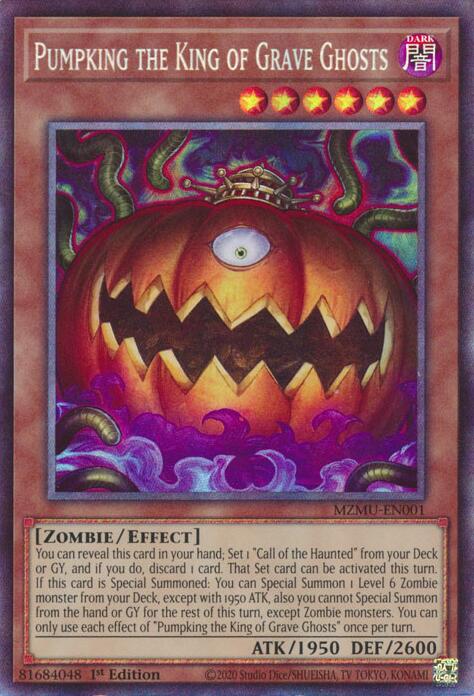 Pumpking the King of Grave Ghosts (Collector's Rare) [MZMU-EN001] Collector's Rare | Exor Games Dartmouth