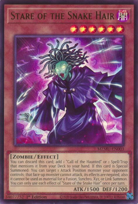 Stare of the Snake Hair [MZMU-EN003] Ultra Rare | Exor Games Dartmouth