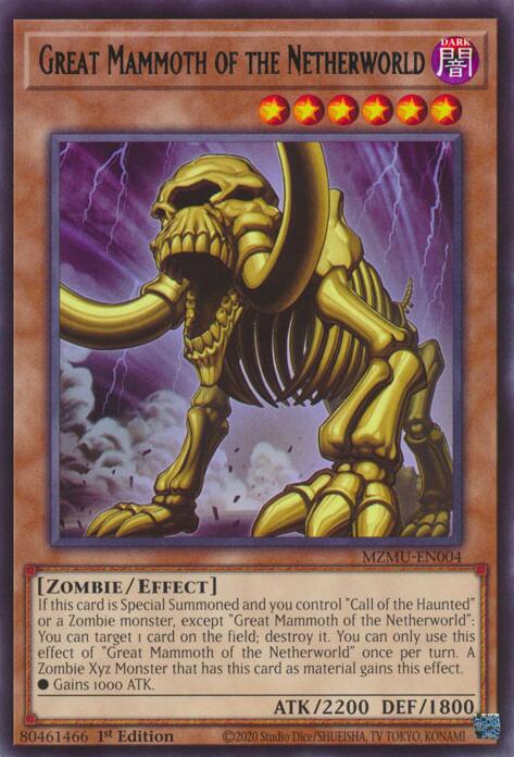 Great Mammoth of the Netherworld [MZMU-EN004] Rare | Exor Games Dartmouth