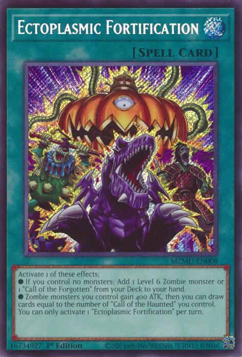 Ectoplasmic Fortification [MZMU-EN008] Secret Rare | Exor Games Dartmouth