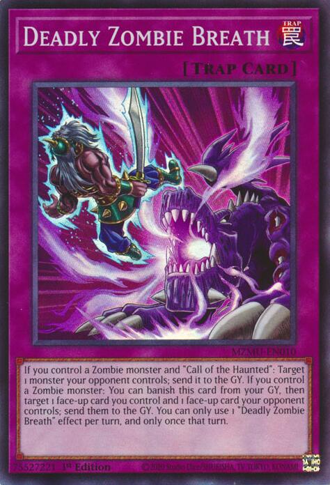 Deadly Zombie Breath [MZMU-EN010] Super Rare | Exor Games Dartmouth