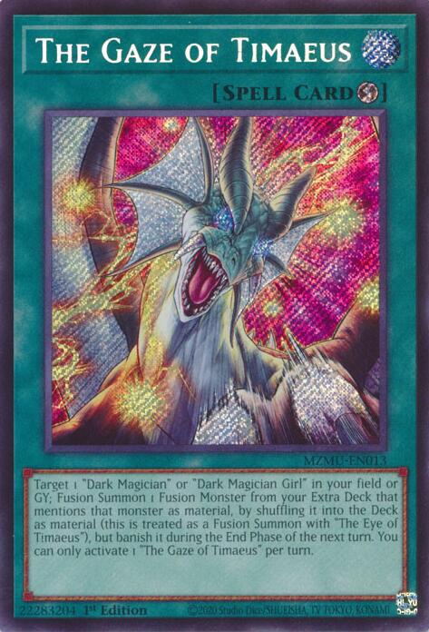 The Gaze of Timaeus [MZMU-EN013] Secret Rare | Exor Games Dartmouth