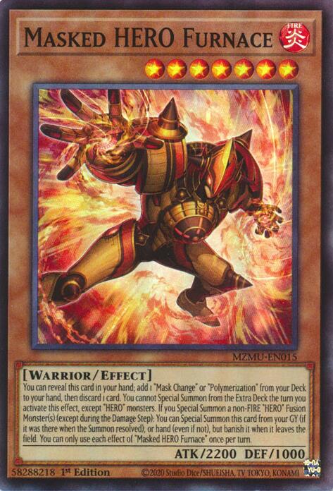 Masked HERO Furnace [MZMU-EN015] Super Rare | Exor Games Dartmouth