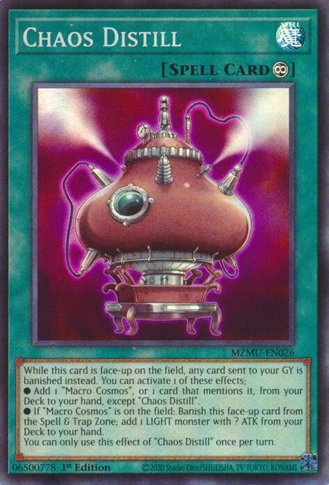 Chaos Distill [MZMU-EN026] Super Rare | Exor Games Dartmouth