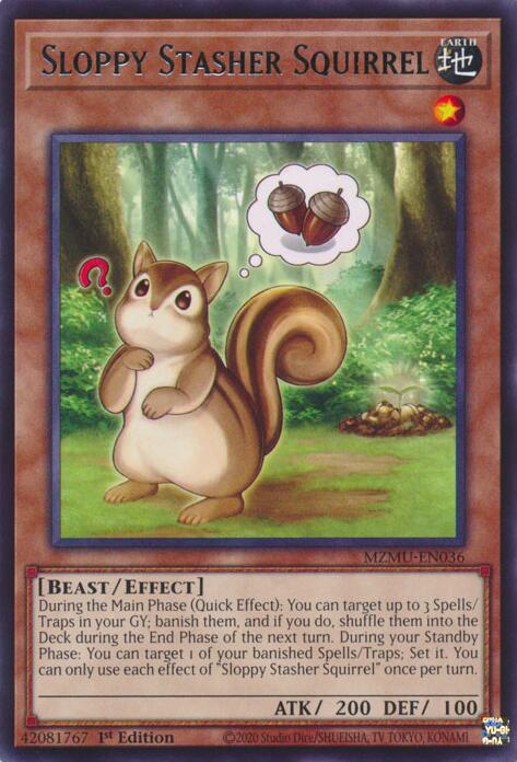 Sloppy Stasher Squirrel [MZMU-EN036] Rare | Exor Games Dartmouth